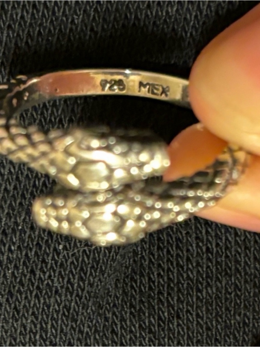 925 silver snake wrap ring - Picture 3 of 3